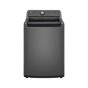 Lavadora automática LG Inverter 21Kg con agitador color negro