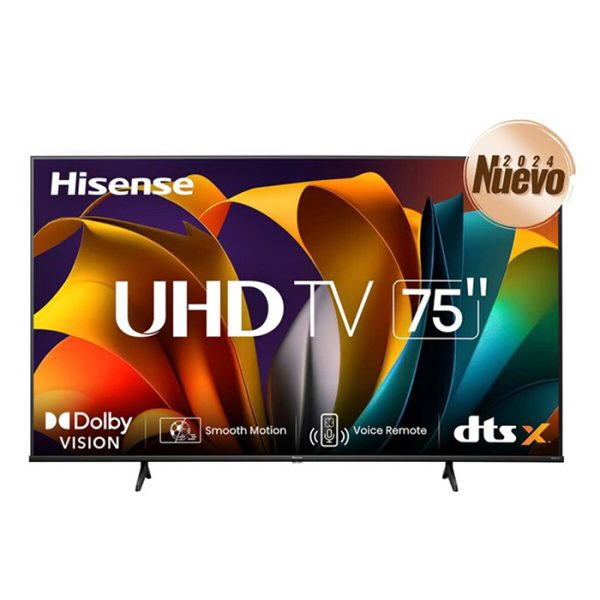 Televisión Hisense 75 pulgadas 4K Ultra HD Smart TV con tecnología avanzada.