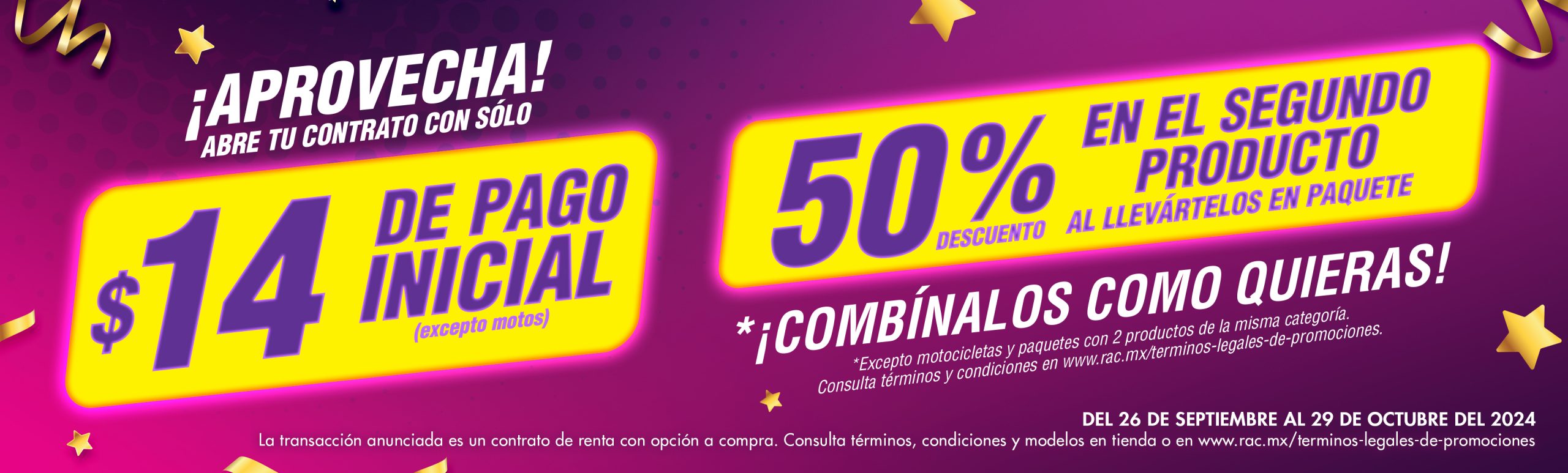 50% de descuento en el segundo artículo