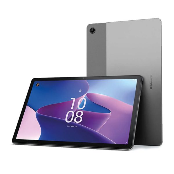 Diseño delgado y portátil de la Lenovo Tab M10 con chasis de aluminio.